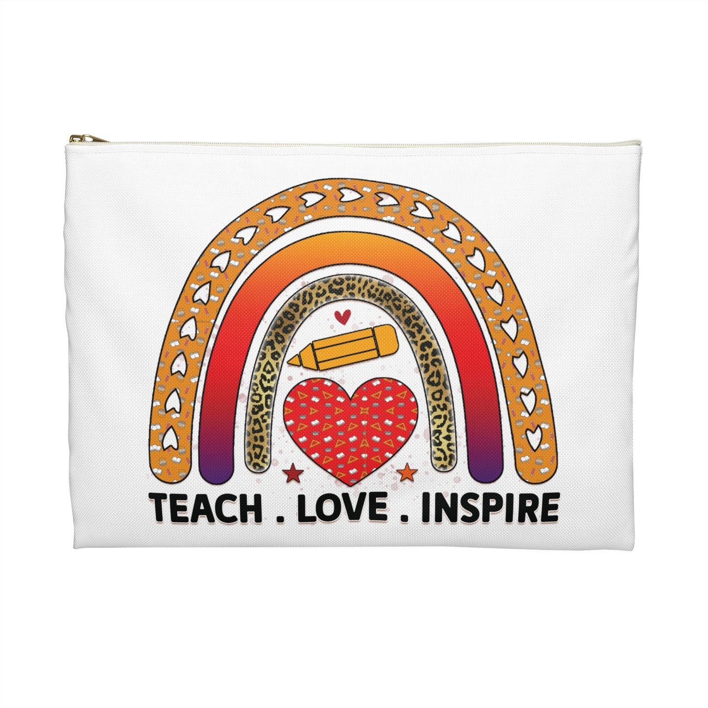 Battery Life of a Teacher - Teach Love Inspire - Teacher Accessory Pouch