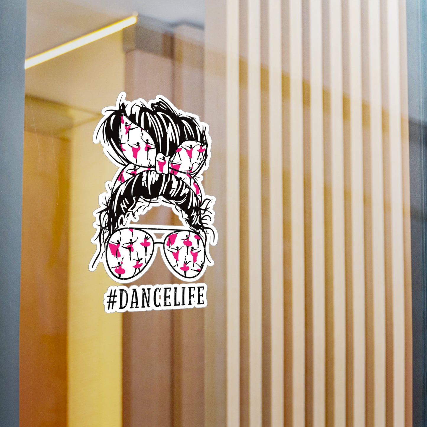 #DanceLife Messy Bun Kiss-Cut Vinyl Decals