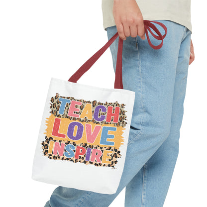 Teach Love Inspire - 1st Grade Teacher Tote Bag (AOP)