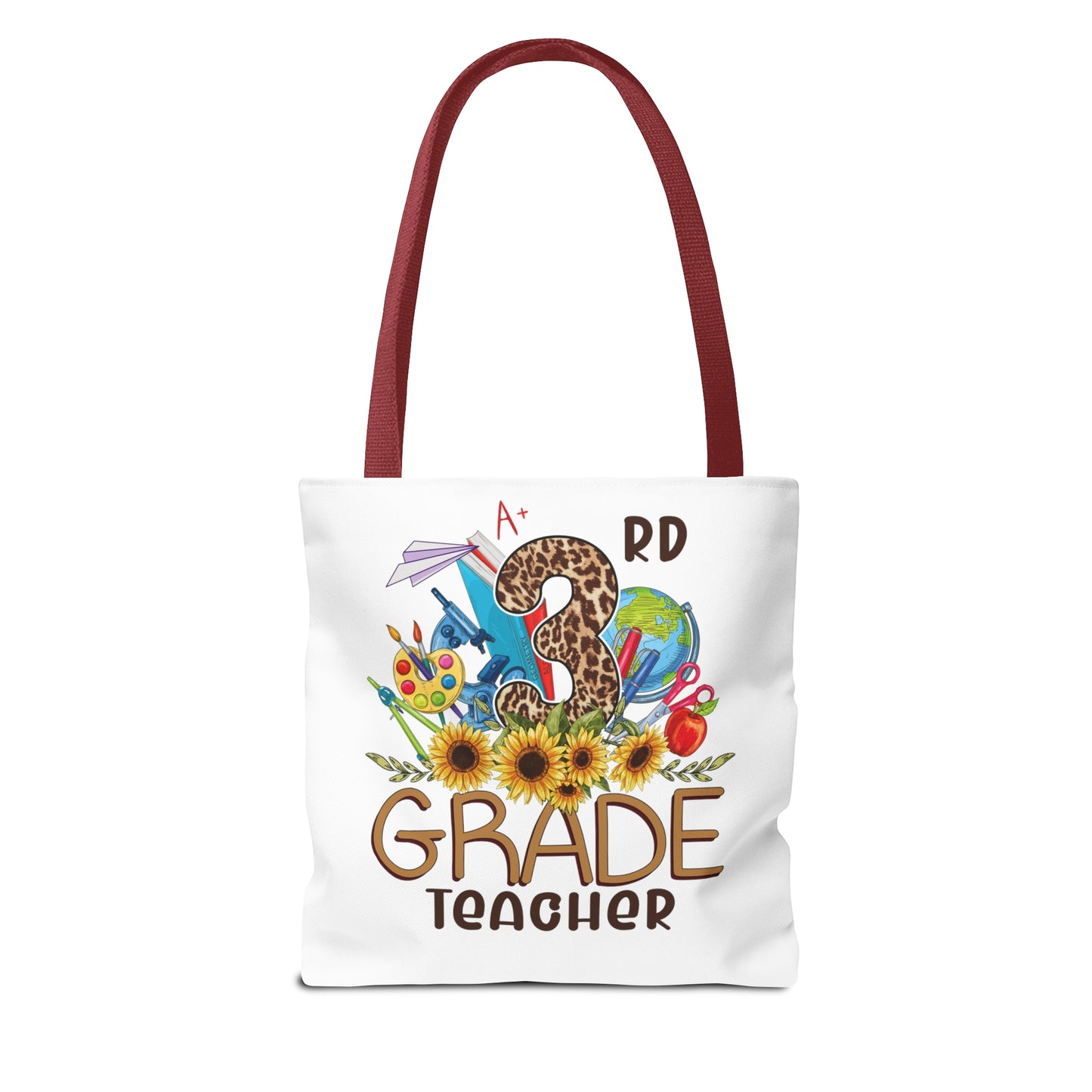 Teach Love Inspire - 3rd Grade Teacher Tote Bag (AOP)