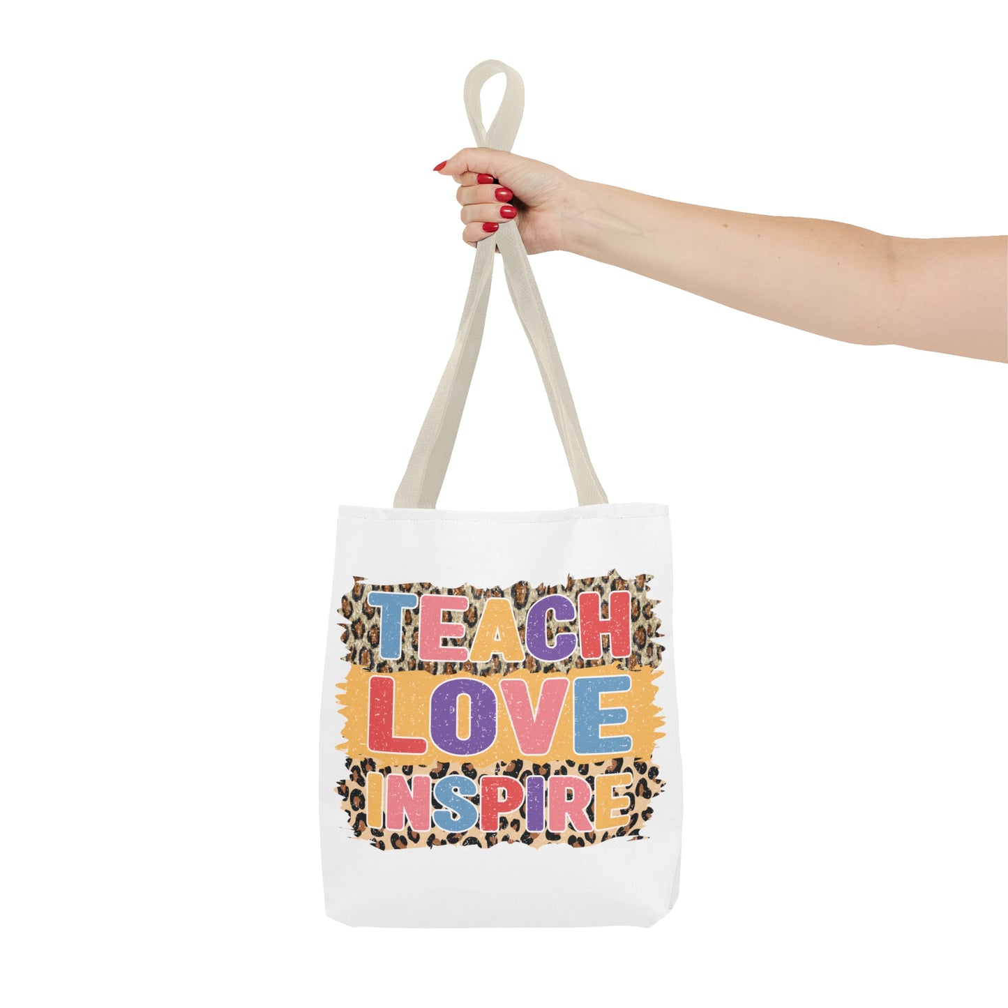 Teach Love Inspire - 3rd Grade Teacher Tote Bag (AOP)