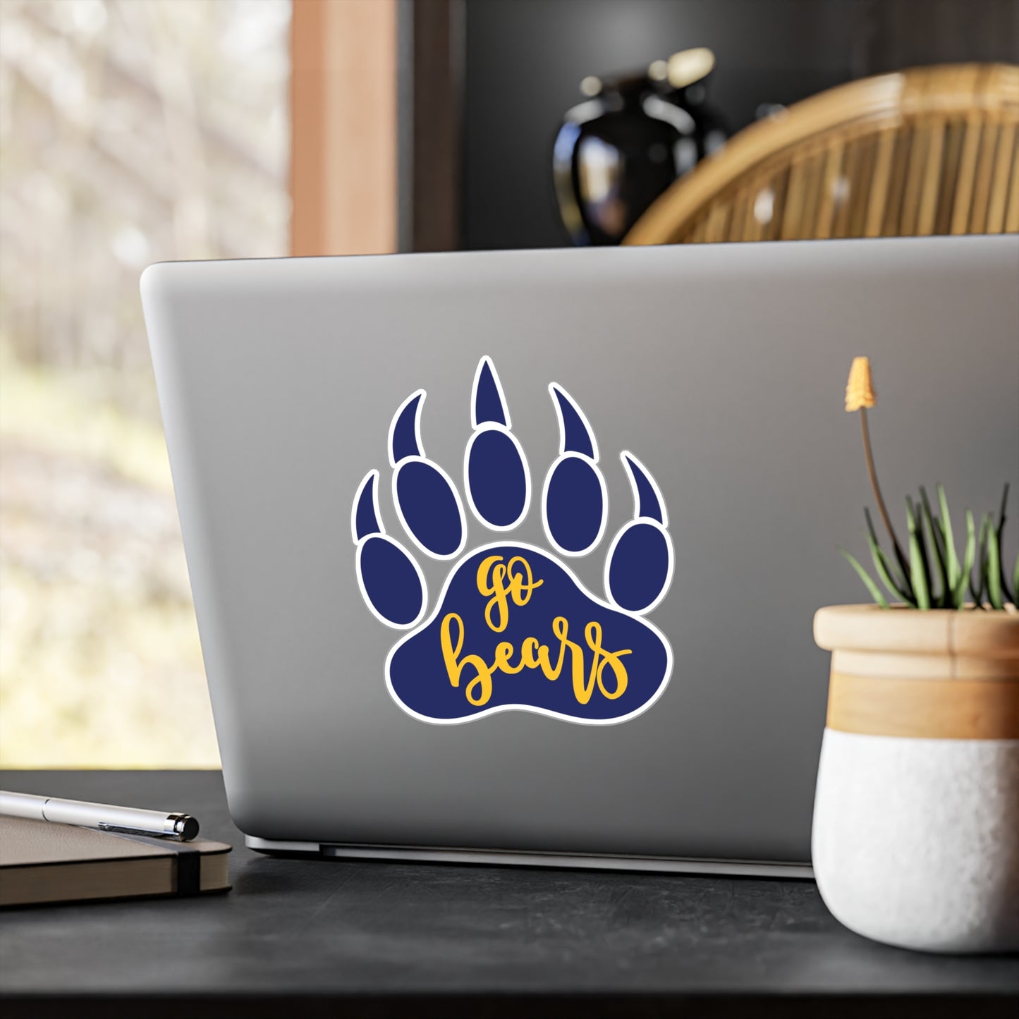 Gause Bears - Go Bears Bear Paw Kiss-Cut Vinyl Decals