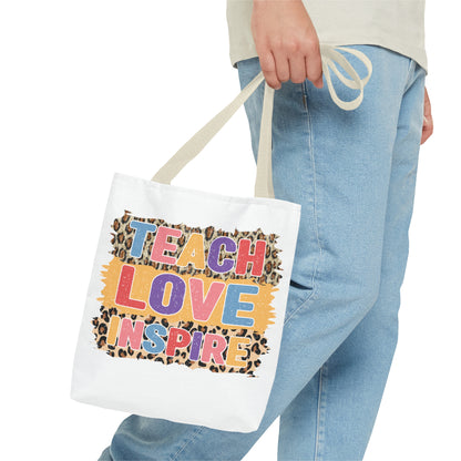 Teach Love Inspire - 4th Grade Teacher Tote Bag (AOP)