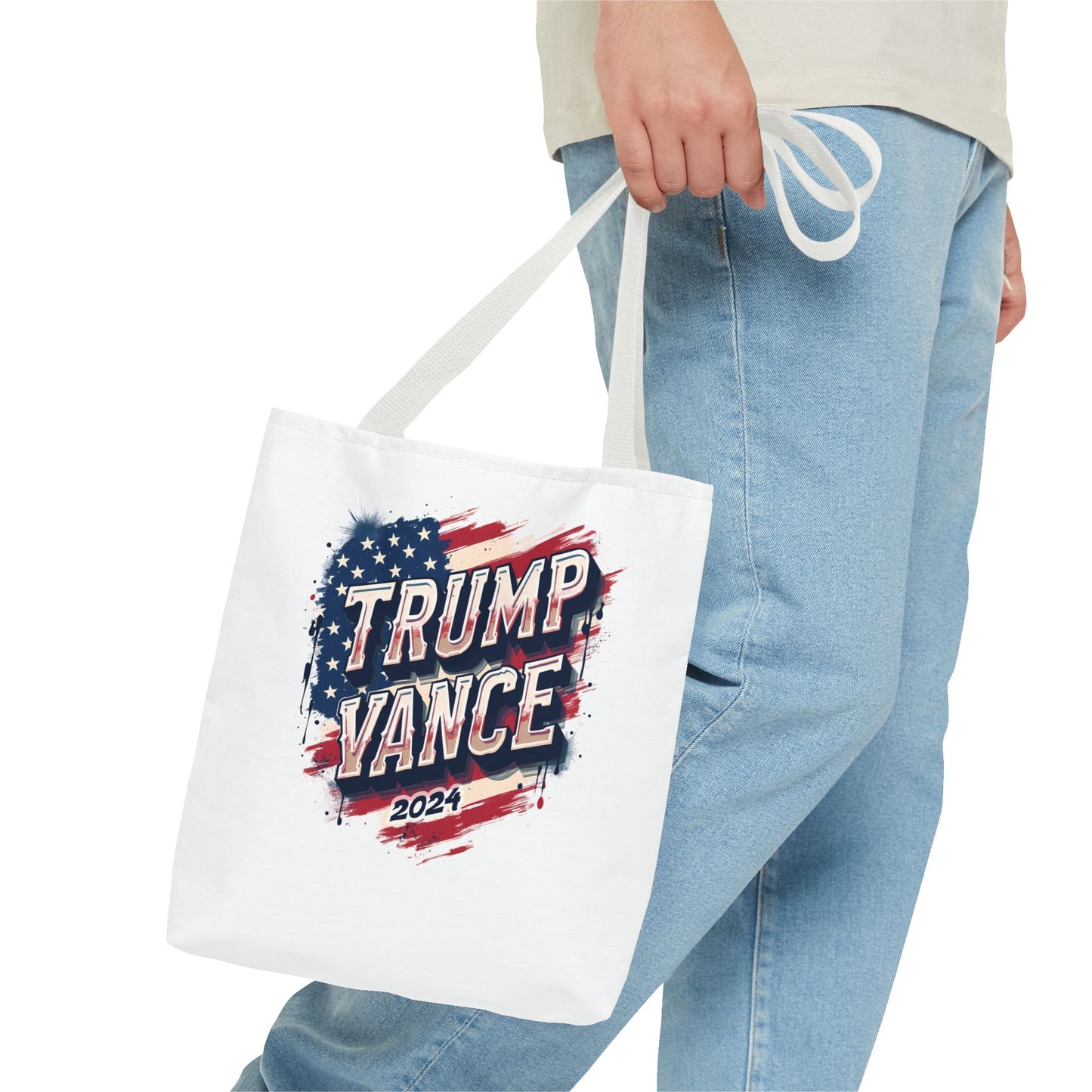 Trump Vance 2024 MAGA President 45 & 47 Tote Bag (AOP)