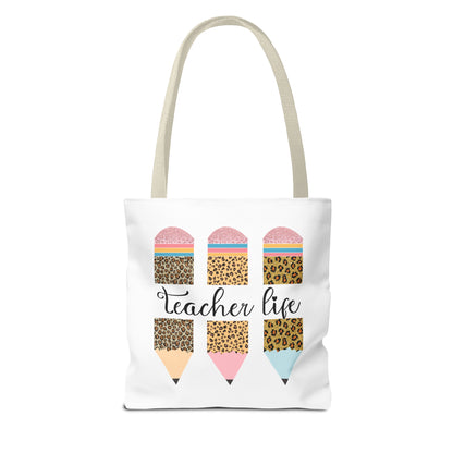 Teacher Love Inspire - Teacher Life Tote Bag (AOP)