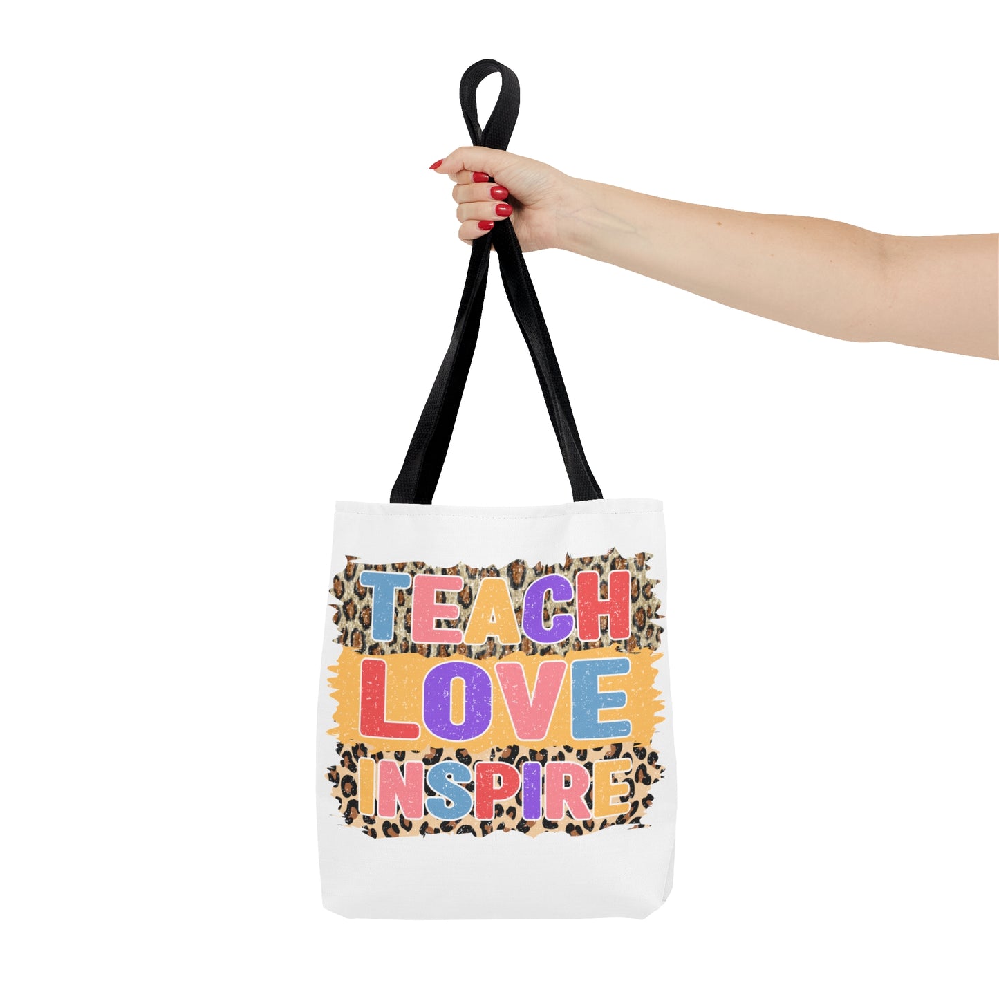 Teach Love Inspire - Kindergarten Teacher Tote Bag (AOP)