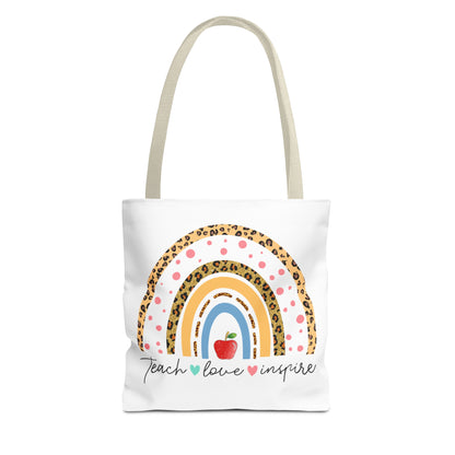 Teacher Love Inspire - Teacher Life Tote Bag (AOP)