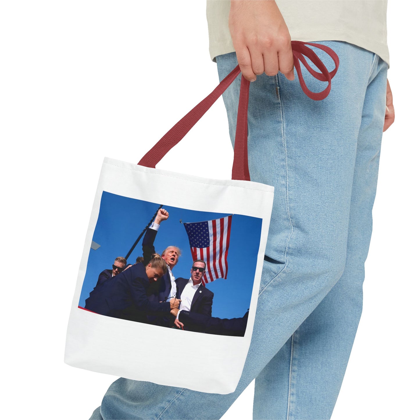 Donald Trump FIGHT MAGA Tote Bag (AOP)