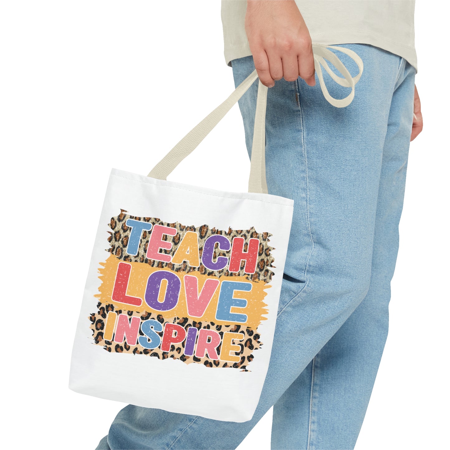 Teach Love Inspire - 3rd Grade Teacher Tote Bag (AOP)