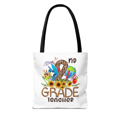 Teach Love Inspire - 2nd Grade Teacher Tote Bag (AOP)