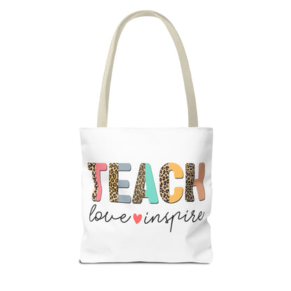 Teach Love Inspire - Teacher Life Tote Bag (AOP)