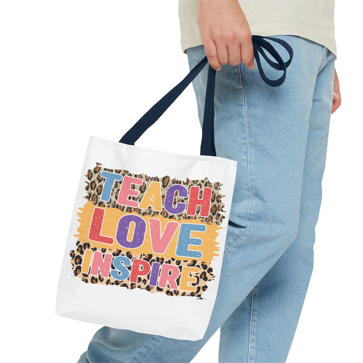 Teach Love Inspire - 5th Grade Teacher Tote Bag (AOP)