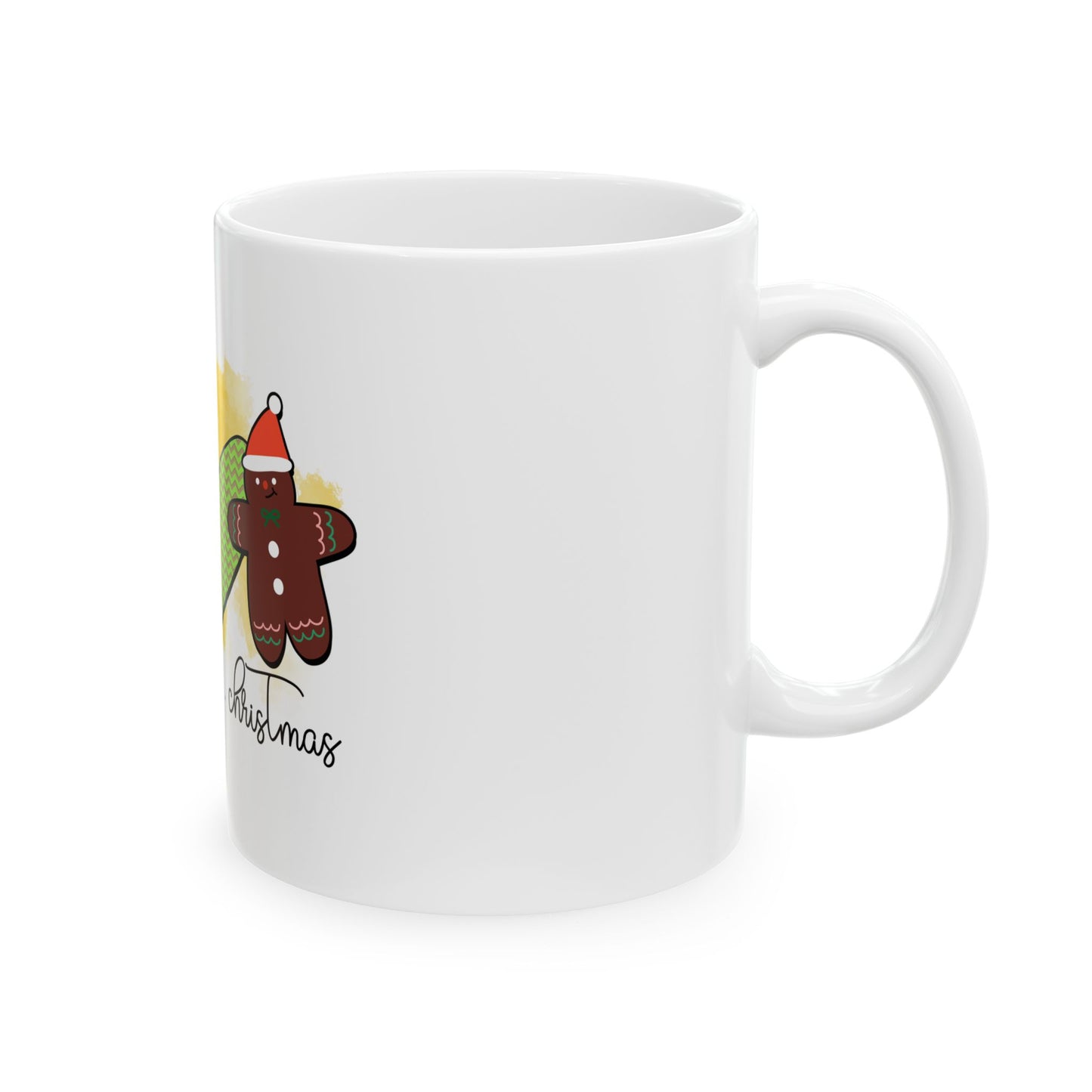 Peace Love Christmas Ceramic Mug, (11oz)