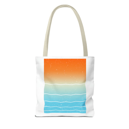 #BeachLife Messy Bun Tote Bag (AOP)