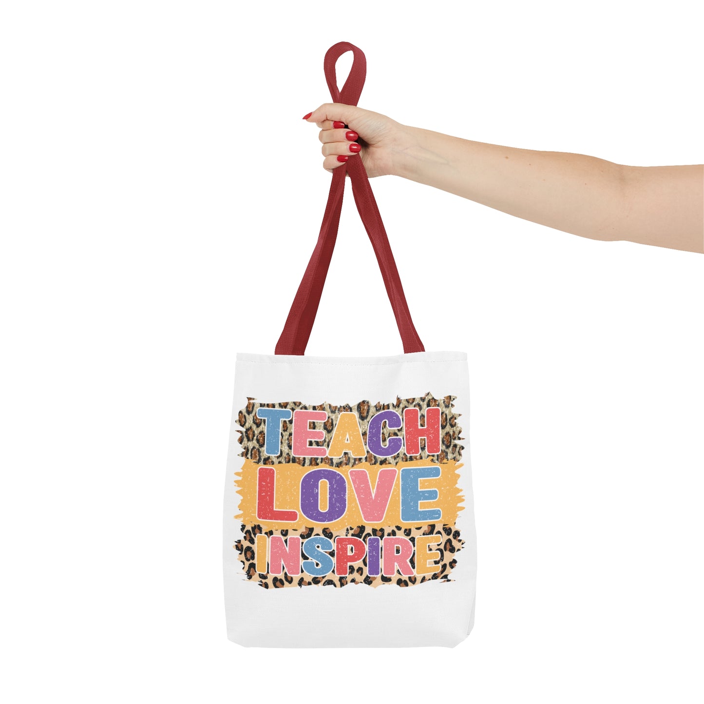 Teach Love Inspire - 4th Grade Teacher Tote Bag (AOP)