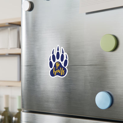 Gause Bears - Go Bears Bear Paw Kiss-Cut Vinyl Decals