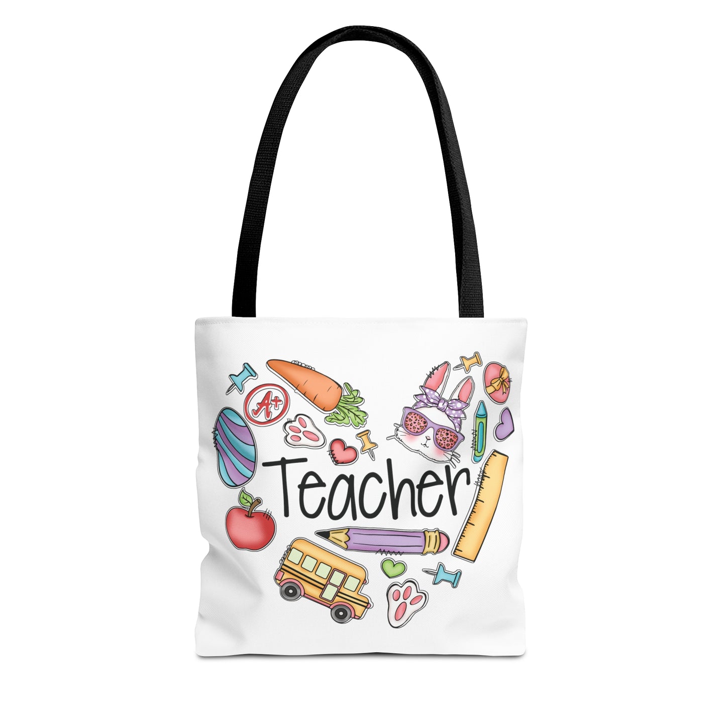 Teach Love Inspire Teacher Tote Bag (AOP)