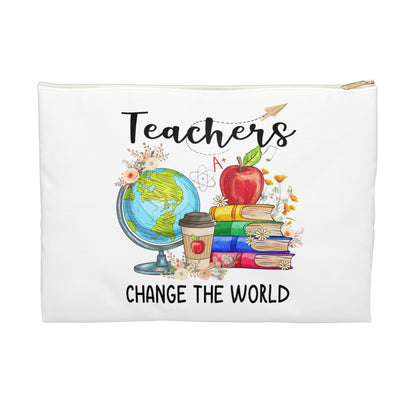 Teach Love Inspire - Teachers Change the World Accessory Pouch