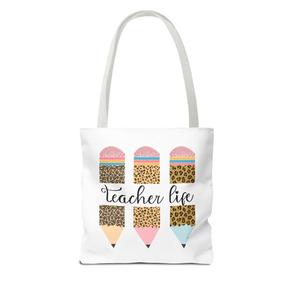 Teacher Love Inspire - Teacher Life Tote Bag (AOP)