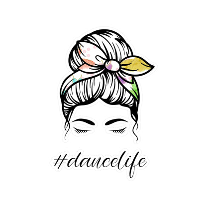 #DanceLife Messy Bun Kiss-Cut Vinyl Decals