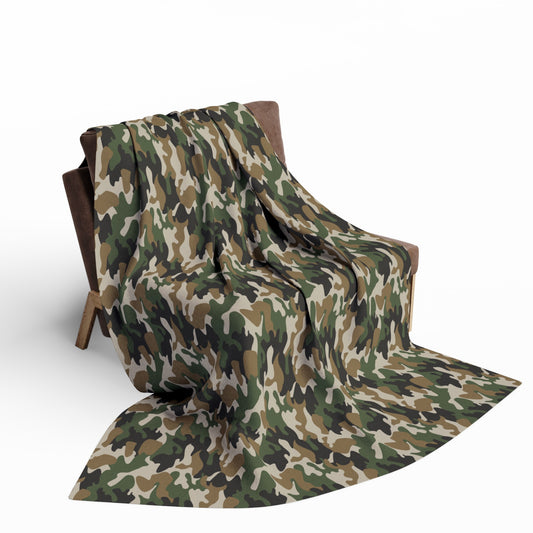 Camouflage/Camo Arctic Fleece Blanket