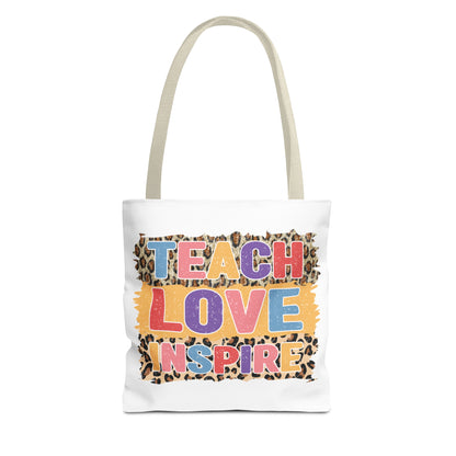 Teach Love Inspire - 4th Grade Teacher Tote Bag (AOP)