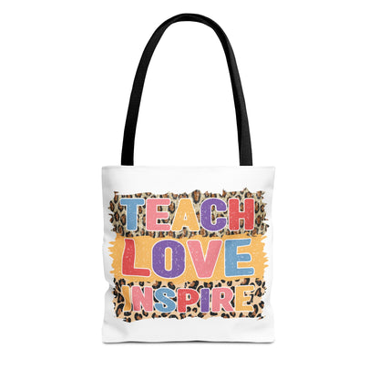 Teach Love Inspire - 5th Grade Teacher Tote Bag (AOP)