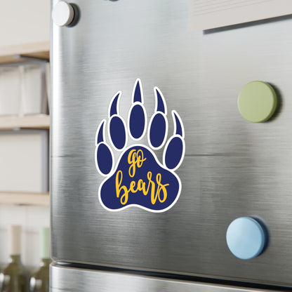 Gause Bears - Go Bears Bear Paw Kiss-Cut Vinyl Decals