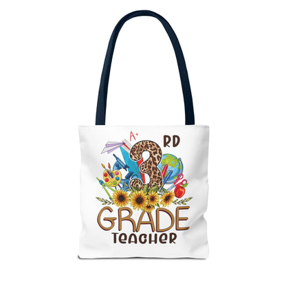 Teach Love Inspire - 3rd Grade Teacher Tote Bag (AOP)