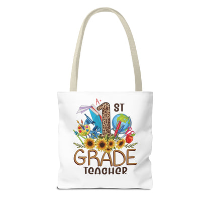 Teach Love Inspire - 1st Grade Teacher Tote Bag (AOP)