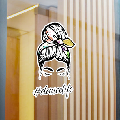 #DanceLife Messy Bun Kiss-Cut Vinyl Decals