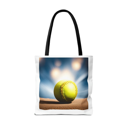 #SoftballLife Messy Bun Tote Bag (AOP)