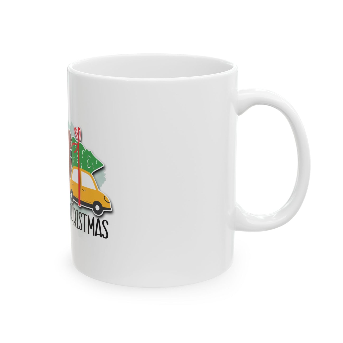 Peace Love Christmas Ceramic Mug, (11oz)