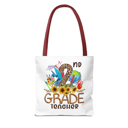 Teach Love Inspire - 2nd Grade Teacher Tote Bag (AOP)