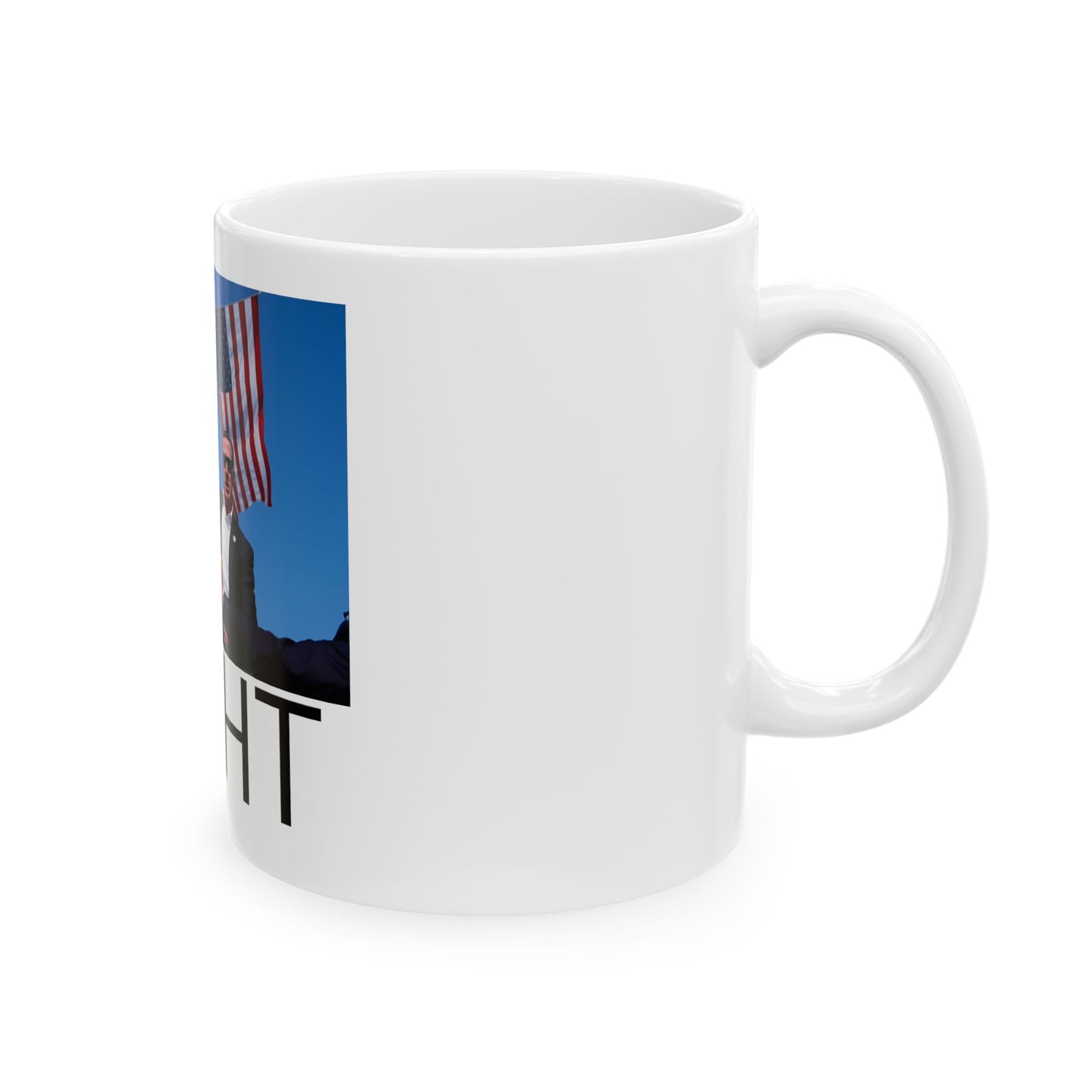 Donald Trump FIGHT MAGA Ceramic Mug, (11oz)