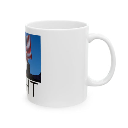 Donald Trump FIGHT MAGA Ceramic Mug, (11oz)