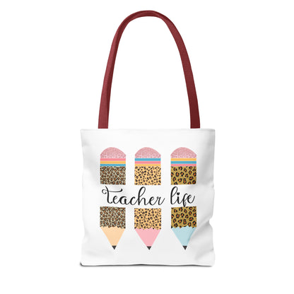 Teacher Love Inspire - Teacher Life Tote Bag (AOP)