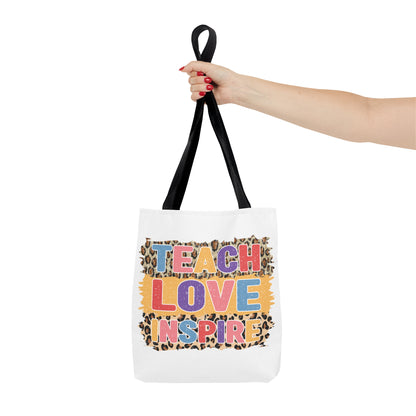 Teach Love Inspire - 3rd Grade Teacher Tote Bag (AOP)