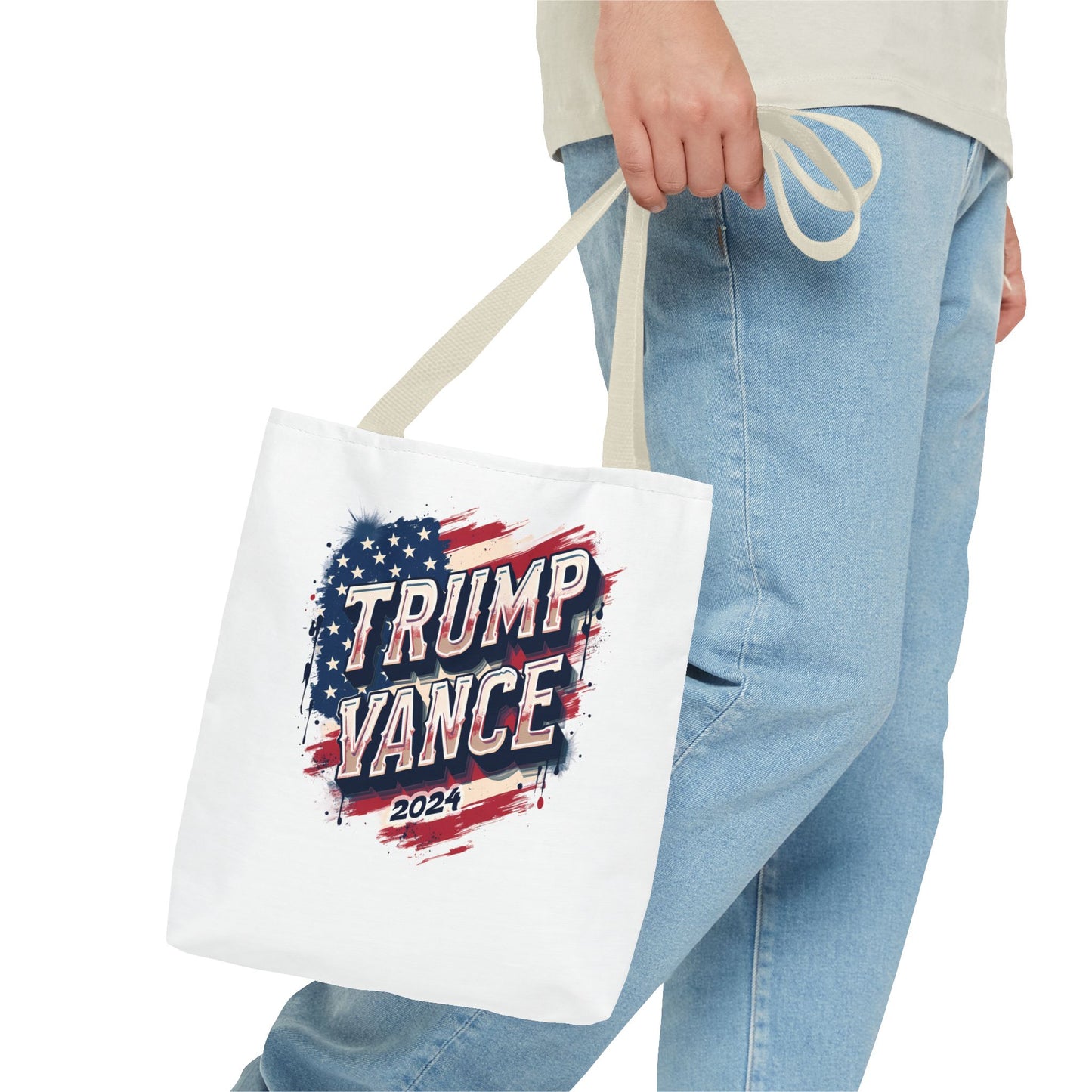 Trump Vance 2024 MAGA President 45 & 47 Tote Bag (AOP)