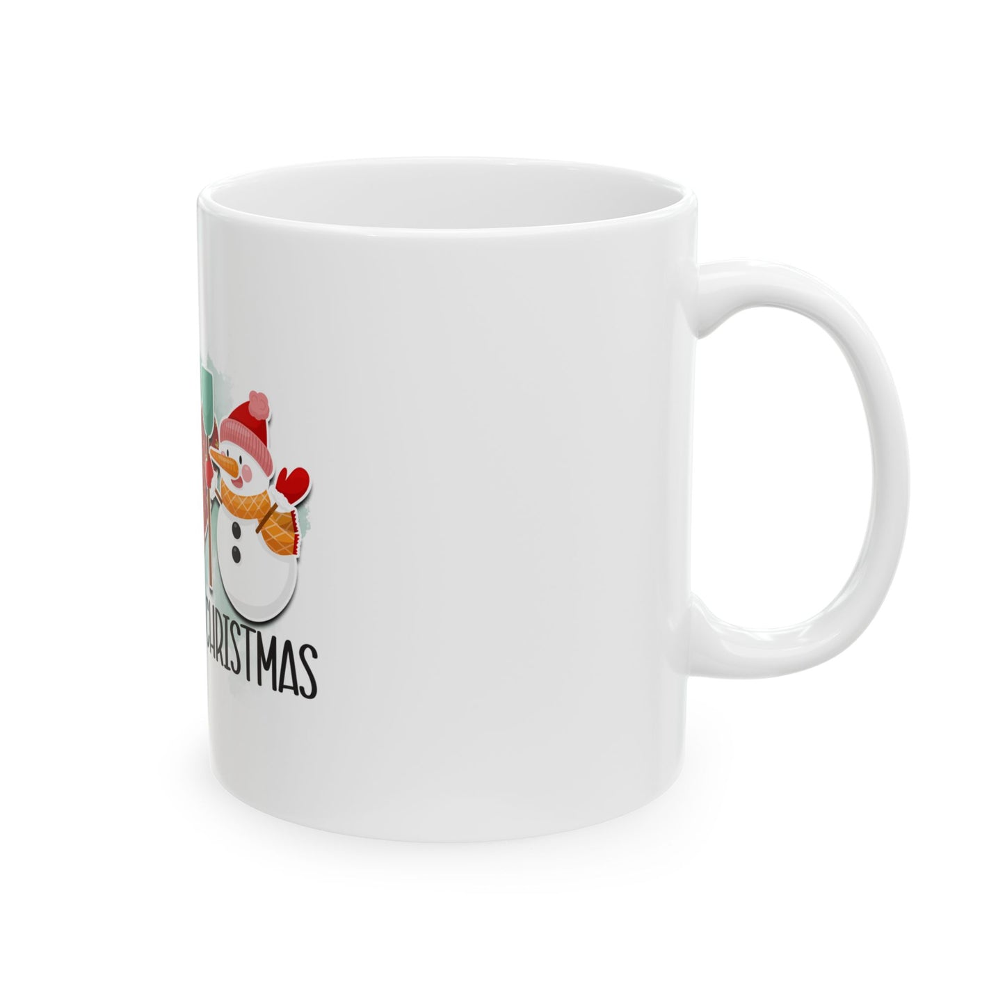 Peace Love Christmas Ceramic Mug, (11oz)