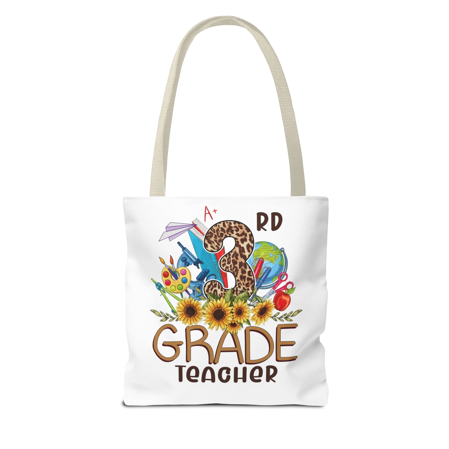 Teach Love Inspire - 3rd Grade Teacher Tote Bag (AOP)