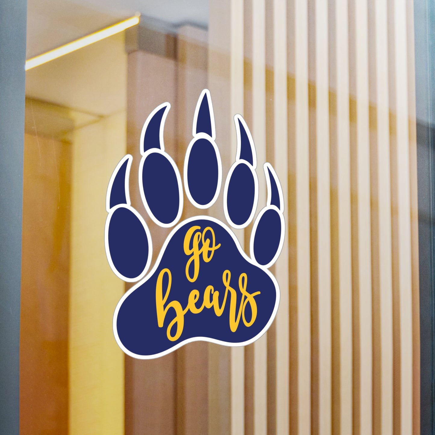 Gause Bears - Go Bears Bear Paw Kiss-Cut Vinyl Decals