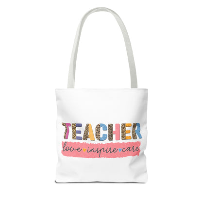 It's a Good Day to Teach Tiny Humans - Teacher Love Inspire Care Tote Bag (AOP)