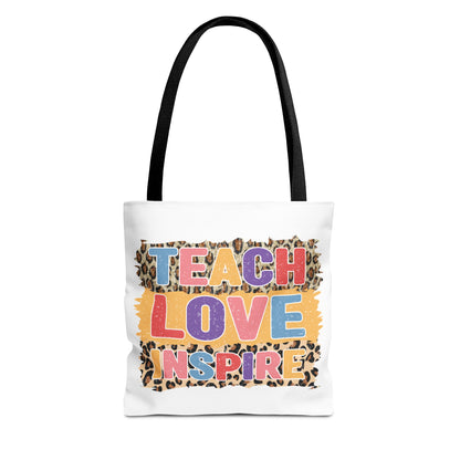 Teach Love Inspire - 3rd Grade Teacher Tote Bag (AOP)