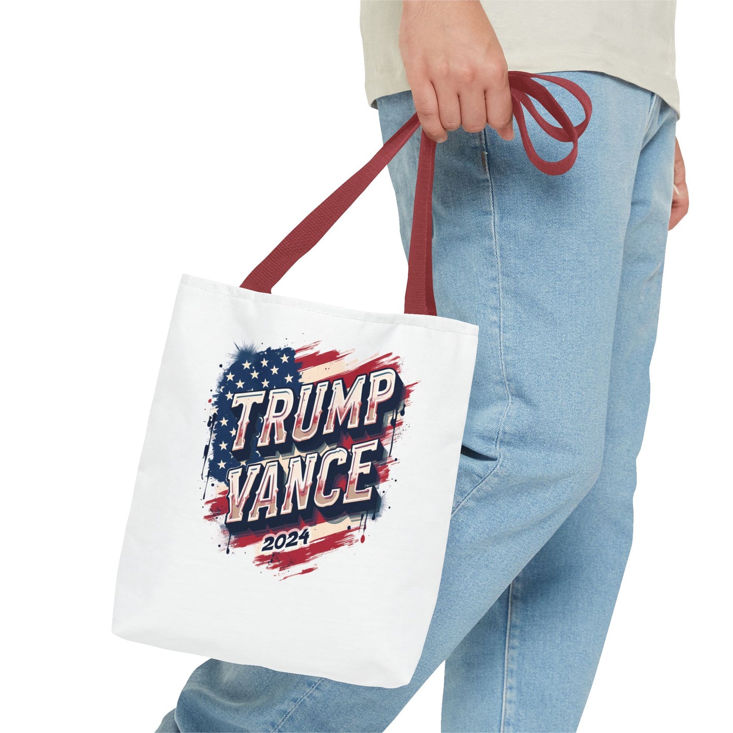 Trump Vance 2024 MAGA President 45 & 47 Tote Bag (AOP)