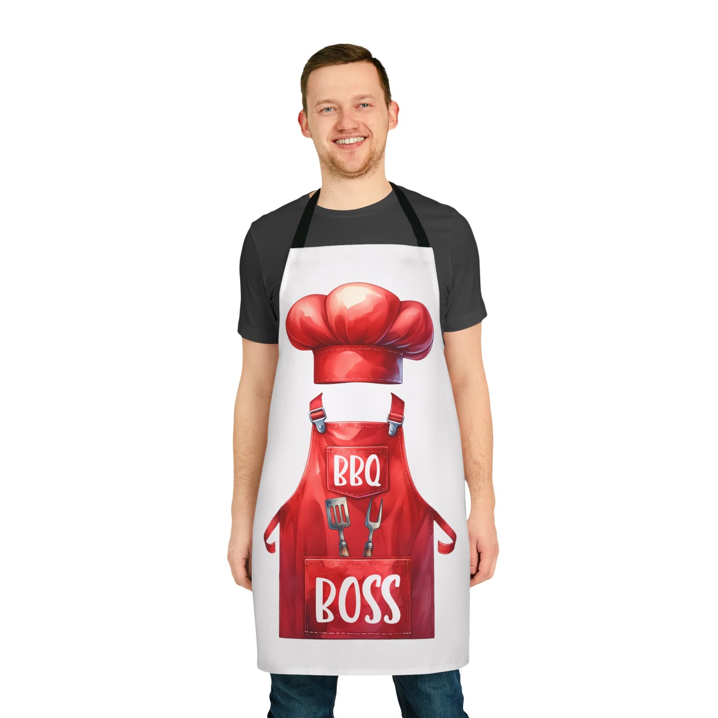 BBQ Boss Apron, 5-Color Straps (AOP)