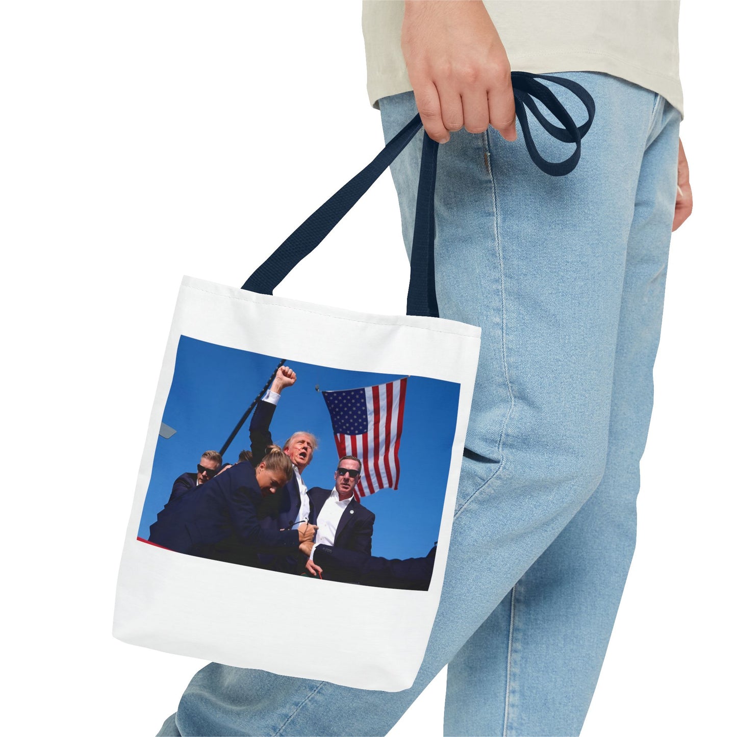 Donald Trump FIGHT MAGA Tote Bag (AOP)