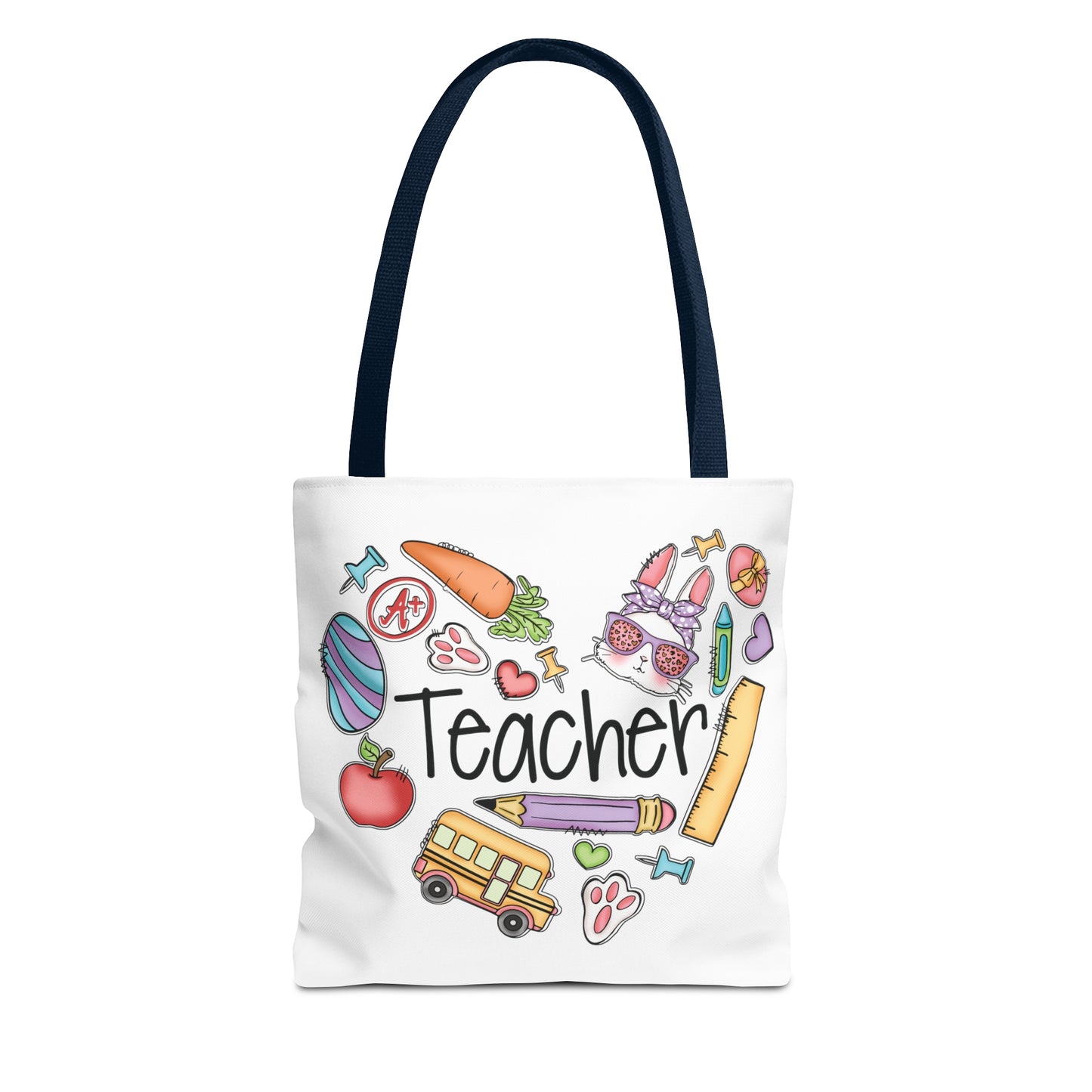 Teach Love Inspire Teacher Tote Bag (AOP)