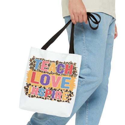 Teach Love Inspire - 5th Grade Teacher Tote Bag (AOP)