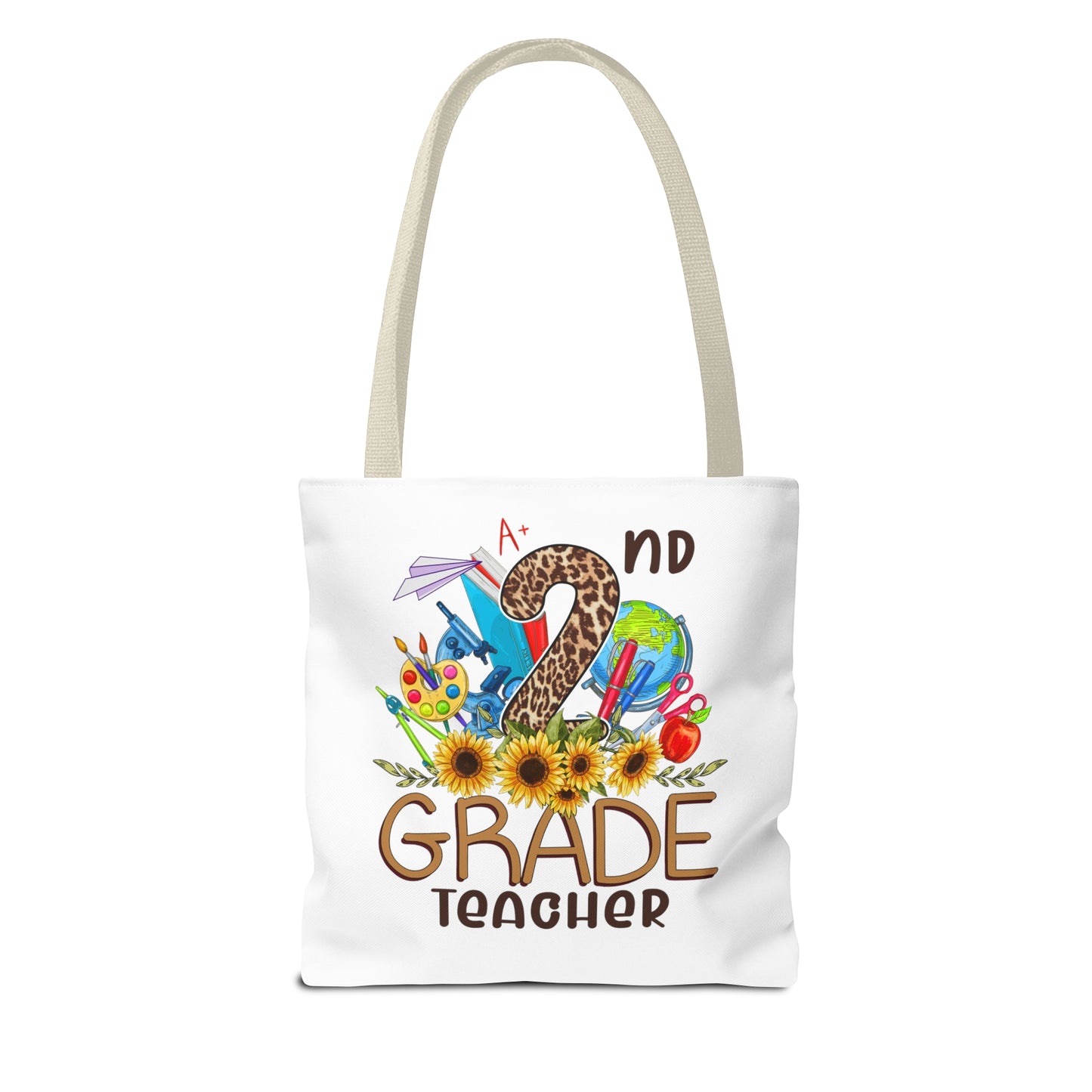 Teach Love Inspire - 2nd Grade Teacher Tote Bag (AOP)